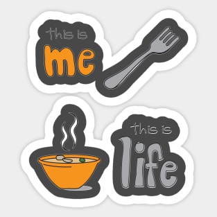 Life is a Fork Sticker